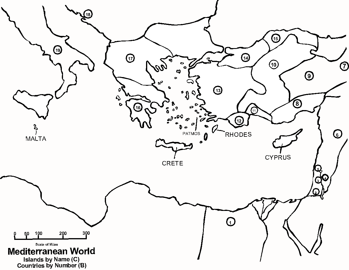 Mediterranean Cities by Number